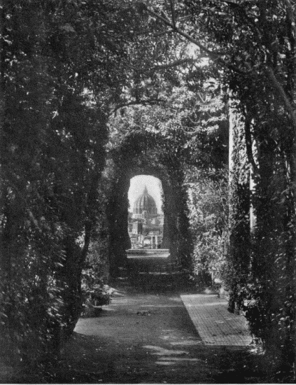 View through the Key-hole of the Gate of the Villa of the
Knights of Malta