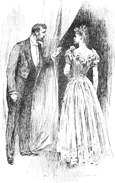 Professor Waite raised the portiÃ¨re for her to pass.