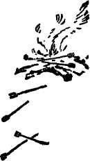 ...arrows into the blaze