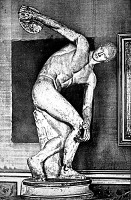 THE DISCOBOLUS
(THE DISK-THROWER) -- Lancelotti Palace, Rome -- John Andrew & Son, Sc.
