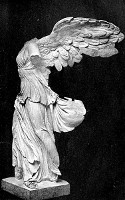 NIKE (THE
WINGED VICTORY) -- The Louvre, Paris -- Neurdein FrÃ¨res, Photo. John
Andrew & Son, Sc.