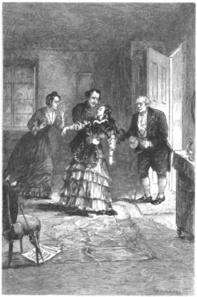 "'She has fainted.'"
Original etching by Adrian Marcel.