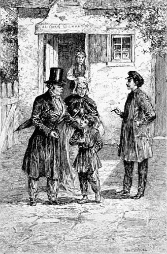 "'Ah, Here is the 'Darling One'!'"
Original Etching by Adrian Marcel