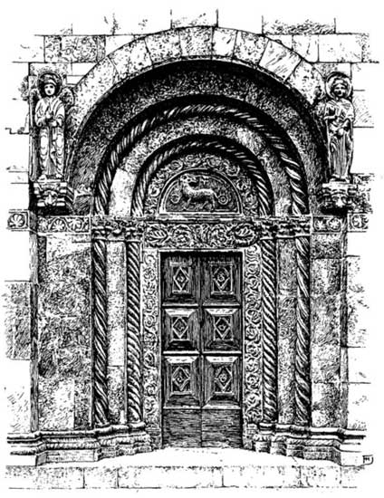 NORTH DOOR OF WESTERN FAÃADE, CATHEDRAL, ZARA
