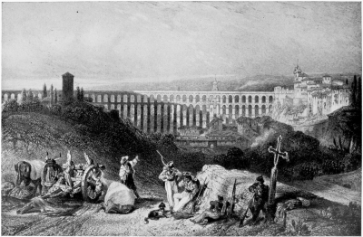 Image not available: A VIEW IN SEGOVIA.

From the engraving by D. Roberts after the painting by J. Cousin.