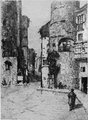 Image not available: THE GATE OF BARCELONA.

From an etching by Charles A. Platt.