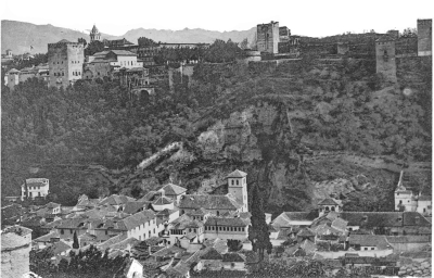Image not available: View of the Alhambra and the Sierra Nevada, from the
Church of San Nicholas, on the Albaicin.