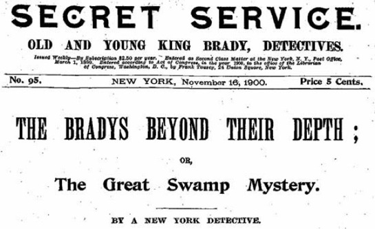 SECRET SERVICE.

OLD AND YOUNG KING BRADY, DETECTIVES.

Issued Weekly—By Subscription $2.50 per year. Entered as Second
Class Matter at the New York, N.Y., Post Office, March 1, 1899.
Entered according to Act of Congress, in the year 1900, in the of