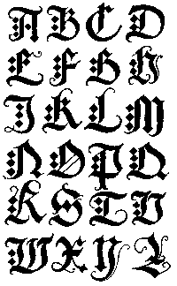 185. GERMAN GOTHIC CAPITALS. ALBRECHT DÃRER, 16th CENTURY