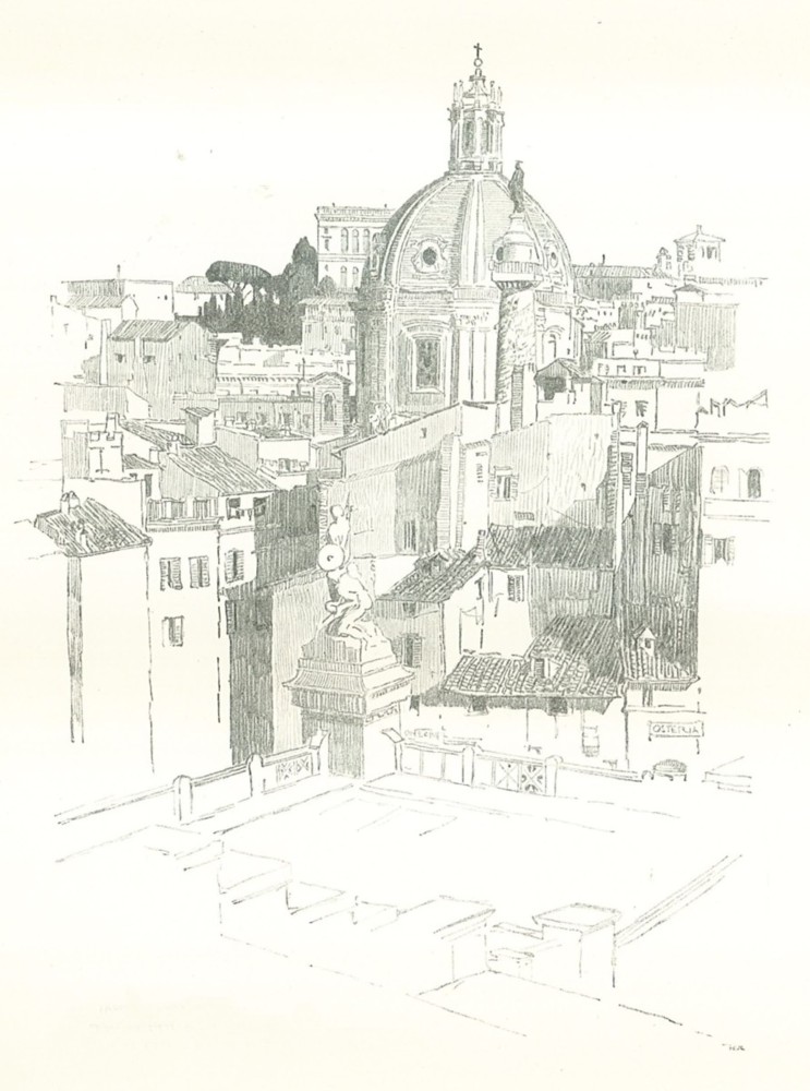 FROM THE STEPS OF THE VICTOR EMMANUEL MONUMENT.