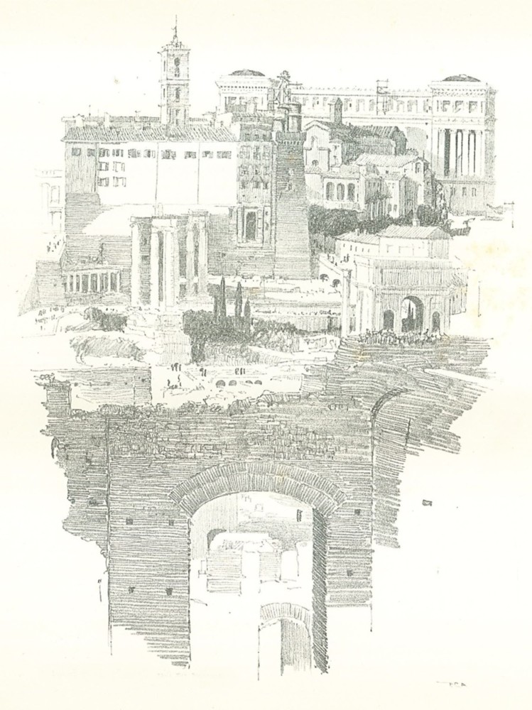 LOOKING TOWARDS THE CAPITAL FROM THE PALATINE.