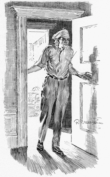 I BOUND MY HEAD UP AND THEN, RETURNING CAUTIOUSLY TO THE
GREEN ROOM, ENTERED AND LOOKED ABOUT ME.