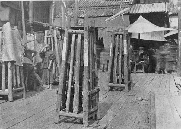 EXHIBITION OF BODIES OF CHINESE MALEFACTORS WHO HAVE BEEN
STRANGLED