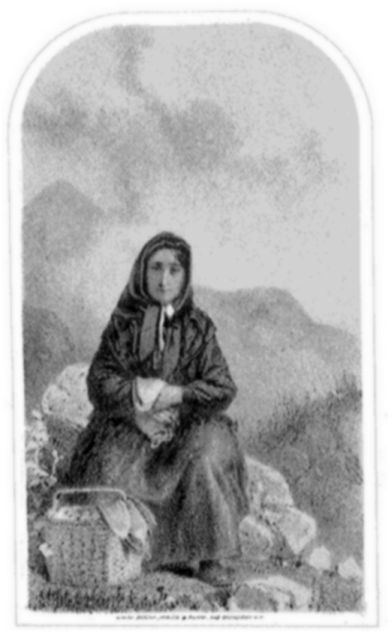 There is nothing modern in the face or drapery of this figure. She might have stepped out of Normandy a century ago. There is nothing modern in the face or drapery of this figure. She might have stepped out of Normandy a century ago.