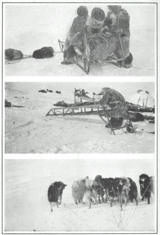 DEPARTURE OF SUPPORTING PARTY
A BREATHING SPELL
POLEWARD!