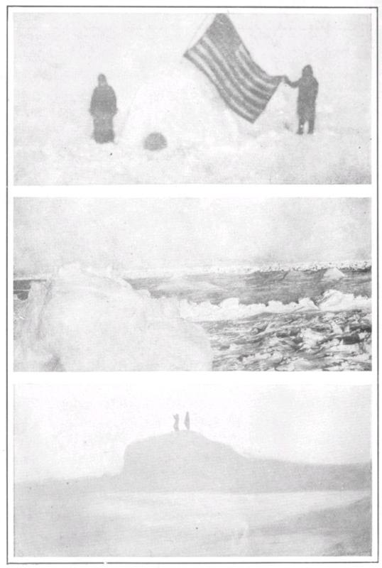 AT THE POLE—"WE WERE THE ONLY PULSATING CREATURES IN A
DEAD WORLD OF ICE"