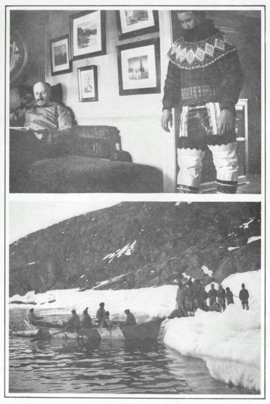 GOVERNOR KRAUL IN HIS STUDY

ARRIVAL AT UPERNAVIK