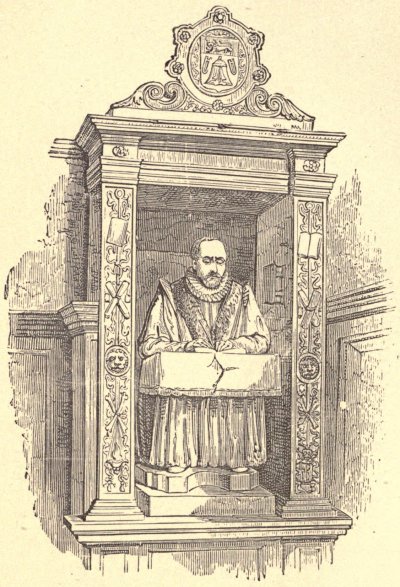 STOW'S MONUMENT, IN THE CHURCH OF ST. ANDREW UNDERSHAFT,
LONDON