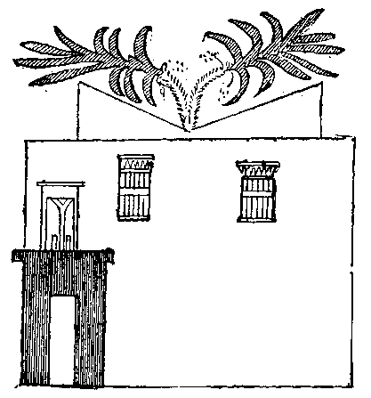 Fig. 6.--Façade of a house toward the street, second Theban
period.