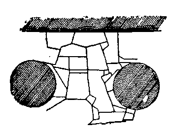 Fig 55.--Pavement of the portico of Osiris in the
temple of Seti I. at Abydos. 