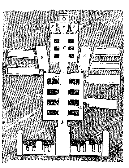 Fig 90.--Plan of the Great Speos, Abû Simbel. 