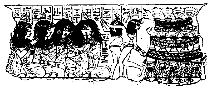 Fig 166.--From a tomb-painting in the British Museum,
Eighteenth Dynasty. 