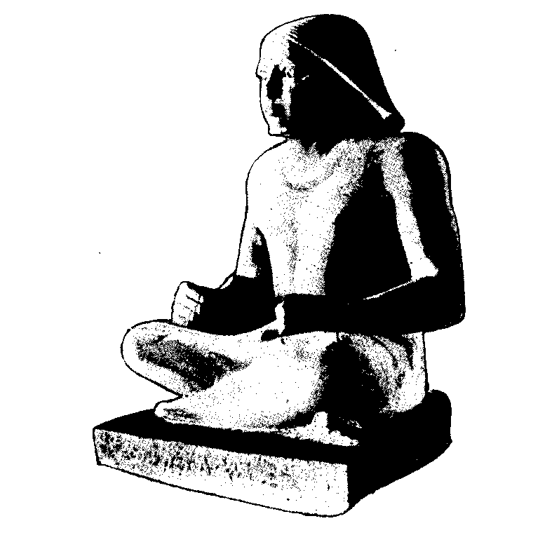 Fig 186.--The Cross-legged Scribe of Gizeh, from
Sakkarah. 