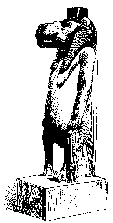 Fig 203.--The goddess Thûeris. Saïte work. 