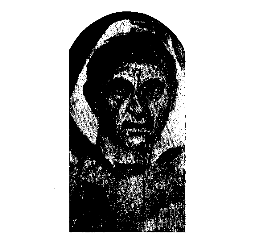 Fig 264.--Panel portrait from the Graeco-Roman Cemetery at Hawara,
now in the National Gallery, London. (Hawara, Biahmu, and Arsinoe,
W.M.F. Petrie, Plate X., page 10.) 
