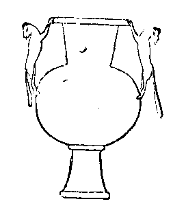 Fig 293.--Crater of precious metal. Wall-painting,
Eighteenth Dynasty. 
