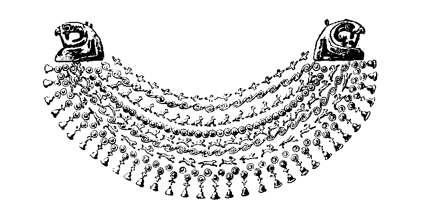 Fig 302.--Gold Ûsekh of Queen Aahhotep. 