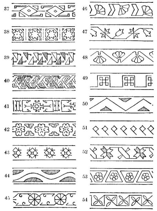 Some nameless Caucasian border designs.