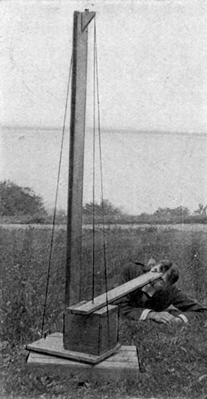 Fig. 7.
The plumb-line apparatus.