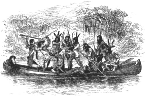 "WITH A SINGLE BLOW HE KNOCKED OVER THE INDIAN WITH WHOM
AUSTILL WAS STRUGGLING."