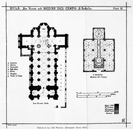 AVILA: San Vicente and MEDINA DEL CAMPO: S: Antholin:
Plate XI.

Published by John Murray, Albermarle Street 1865
