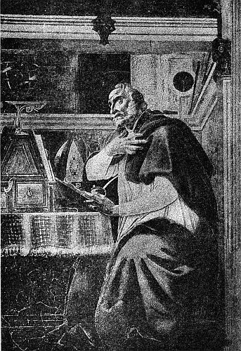 Portrait of St. Augustine
by the Famous Florentine Painter
Sandro Botticelli—The Original is in
the Ognissanti, Florence