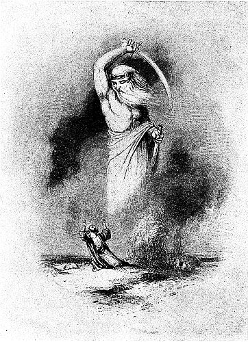 The Jinnee and the Merchant
A Vignette Woodcut by William Harvey in
the First Edition of Lane's Translation
which Still Remains the Best
English Version of The
"Arabian Nights"