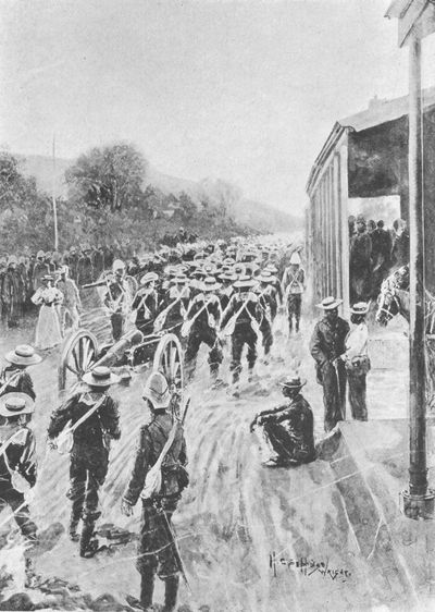 Naval Brigade Passing Through Ladysmith.