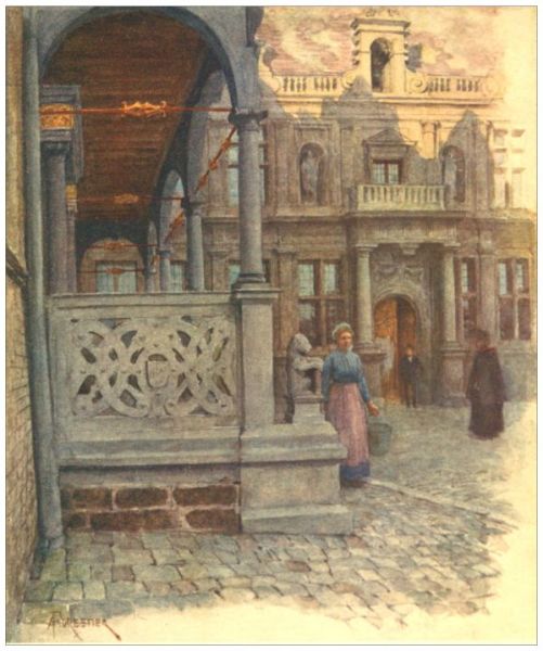 FURNES—
Peristyle of Town Hall and Palais de Justice.