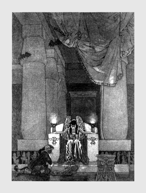 Night sat up, all quivering. Her immense wings beat around her;
and she questioned Tylette in a trembling voice