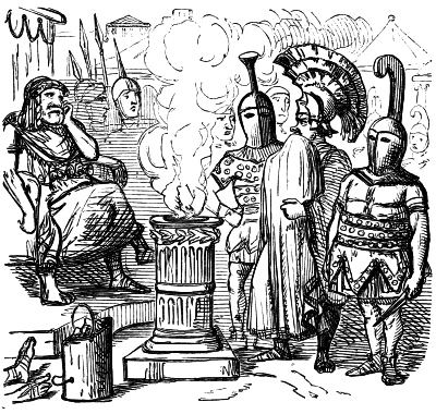 Mucius ScÃ¦vola before Porsenna.