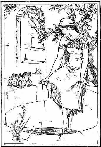 ILLUSTRATION FROM "ENGLISH FAIRY TALES." BY J. D. BATTEN
(DAVID NUTT)
