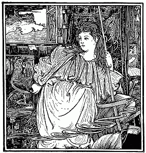 ILLUSTRATION FROM "MAKE BELIEVE." BY CHARLES
ROBINSON (JOHN LANE. 1896)
