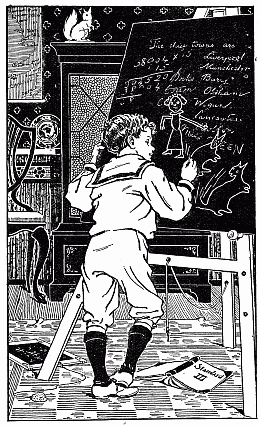 ILLUSTRATION FROM "JUST FORTY WINKS" BY
GERTRUDE M. BRADLEY (BLACKIE AND SON. 1897)