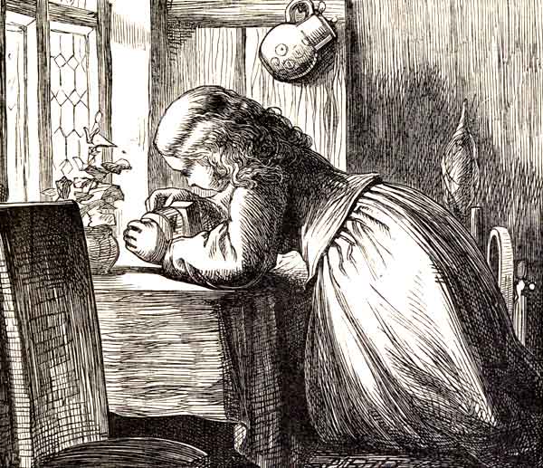 THE GAOLER'S GRANDDAUGHTER TAKES PITY ON THE LITTLE
MOUSE.