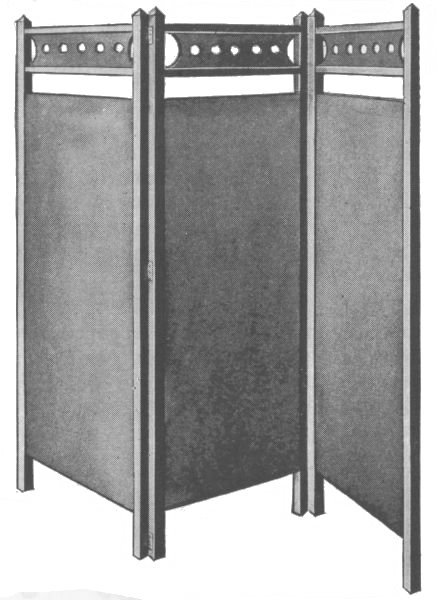 Screen of Three Sections
