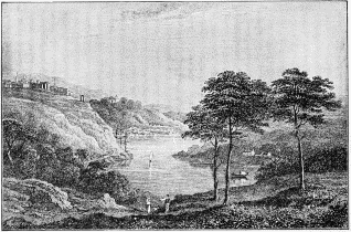VIEW UP THE DOURO TOWARDS OPORTO. (After a drawing by J.
Gibbs of Bath.)