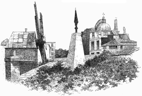 THE MUFFIN MILL.——THE OBELISK OF THE PARIS MERIDIAN.——THE
OBSERVATORY.

MONTMARTRE.