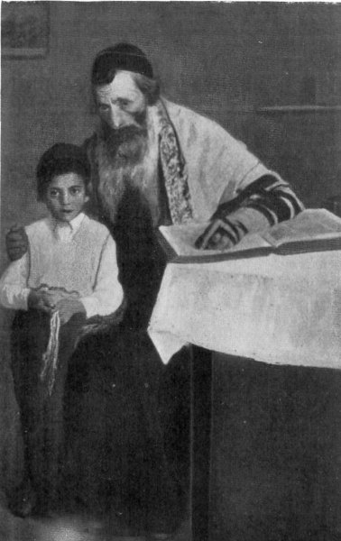 The Father Teaching The Child The Meaning Of The Tsitsith
(Sacred Garment)