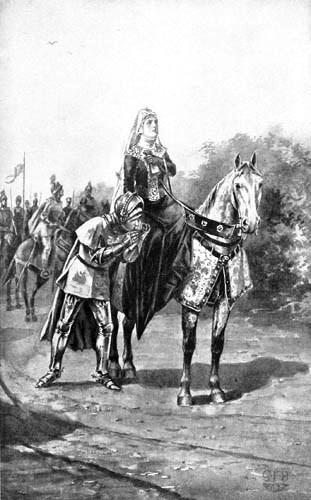 "He advanced and kissed the Lady's Hand."